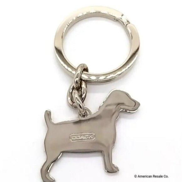 COACH Signature Jack Russel Terrier Handbag Charm Keychain Fob-Style 7321 - Picture 3 of 6